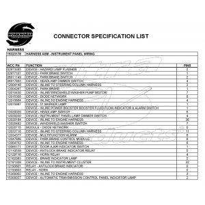 15323178  -  Harness Asm - Instrument Panel